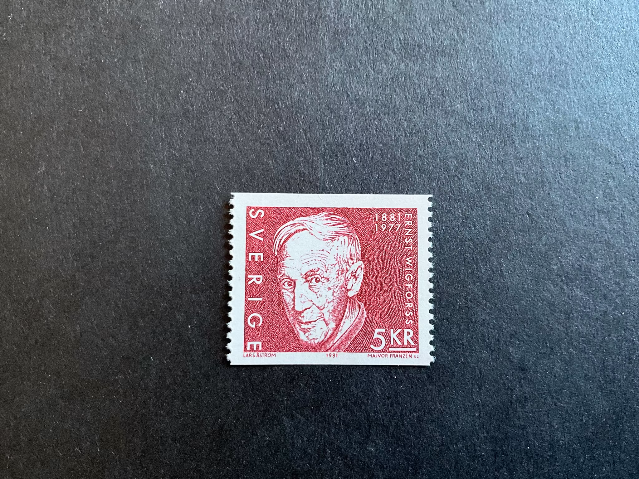 Ernst Wiggfors facit nr 1151 postfriskt märke.