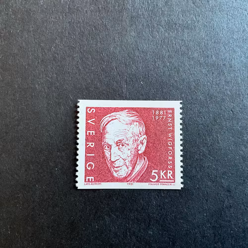 Ernst Wiggfors facit nr 1151 postfriskt märke.