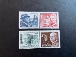 Nobelpris 1920 facit nr 1147 SX och 1149 SX postfriska par