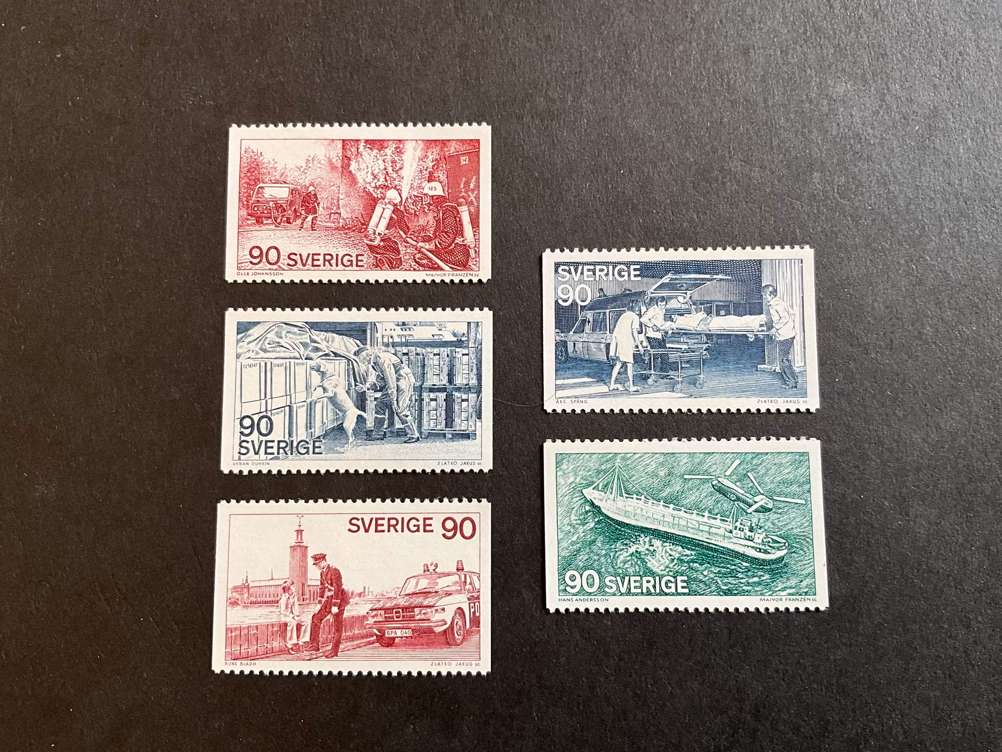 Vaka, värna, hjälpa facit nr 930-934 postfrisk serie