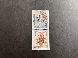 Allmogemålningar facit nr 848 SX2 postfriskt par