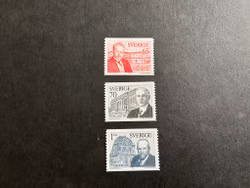 Nobelpris 1914 facit nr 903-905 postfrisk serie