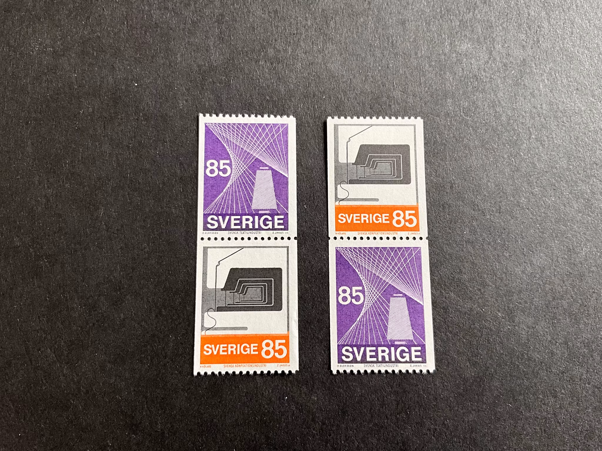 Teko-industrin facit nr 882 SX1 och SX2 postfriska par