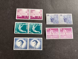 Idrottsflickor facit nr 754-758 BB postfrisk serie