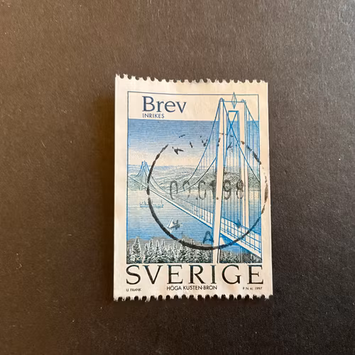 Höga Kustenbron facit nr 2027 praktstämplat KIVIK