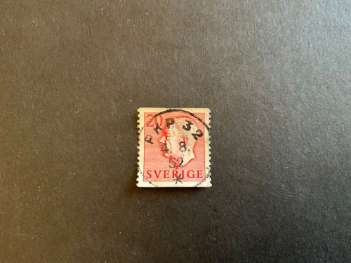 Gustaf VI Adolf typ I facit nr 402 lyxstämplat PKP 32