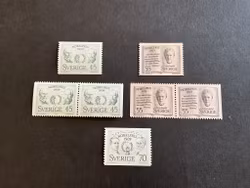 Nobelpris 1909 facit nr 681-683 postfrisk serie