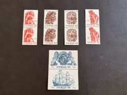 Regalskeppet Wasa facit nr 666-671 postf4isk serie
