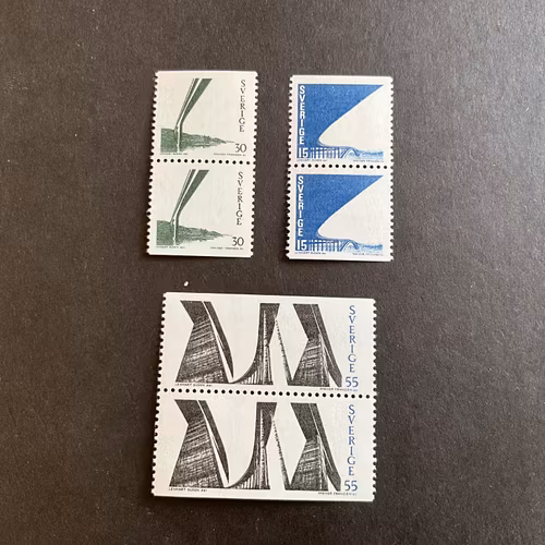 Tjörnbroarna facit nr 663-665 postfrisk serie