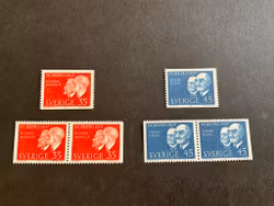 Nobelpris 1907 facit nr 618-619 postfrisk serie