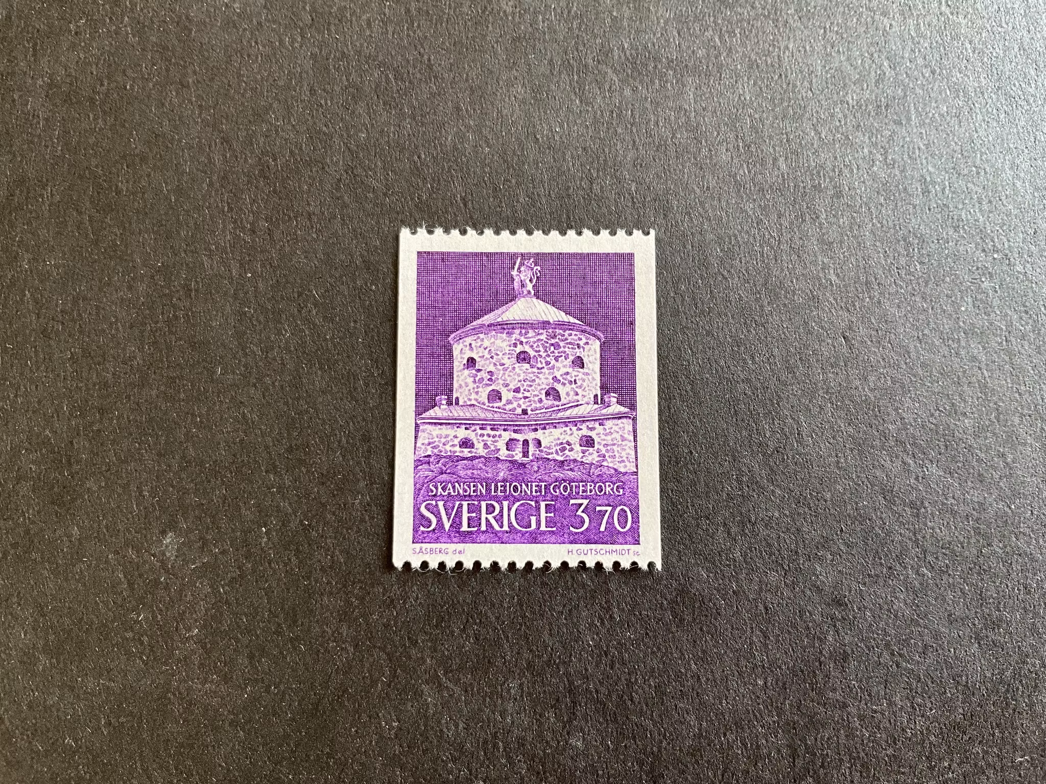 Skansen lejonet facit nr 598 postfriskt märke