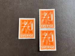 Efta facit nr 597 A och BB postfriska märken