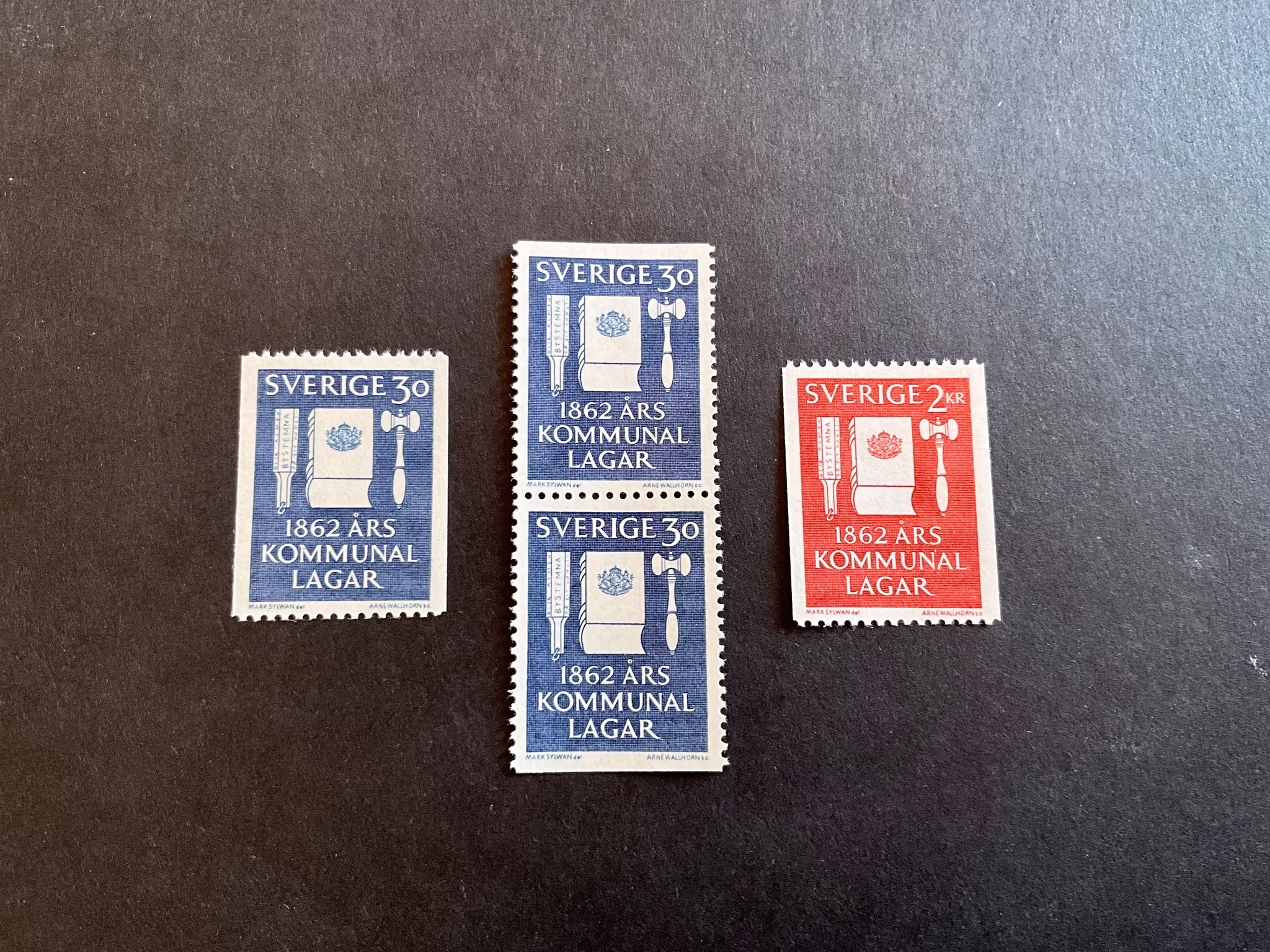 Kommunallagarna facit nr 534-535 postfrisk serie