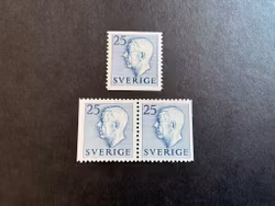 Gustaf VI Adolf typ I facit nr 406 A och BB postfriska märken