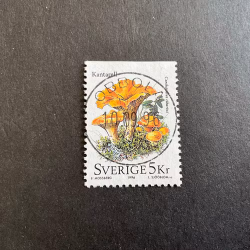 Svampar facit nr 1974 lyxstämplat OBBOLA