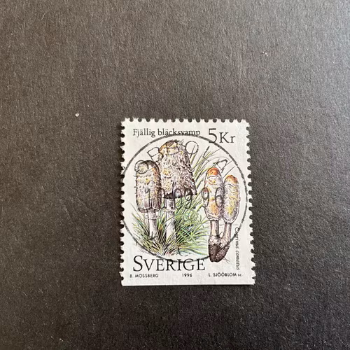 Svampar facit nr 1976 lyxstämplat OBBOLA