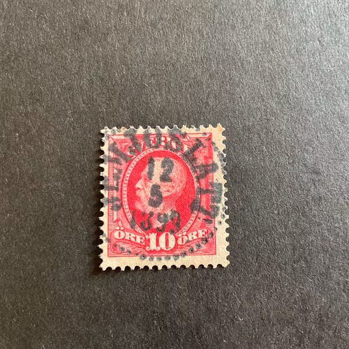 Oscar II facit nr 54 praktstämplat JEMJÖSLÄTT