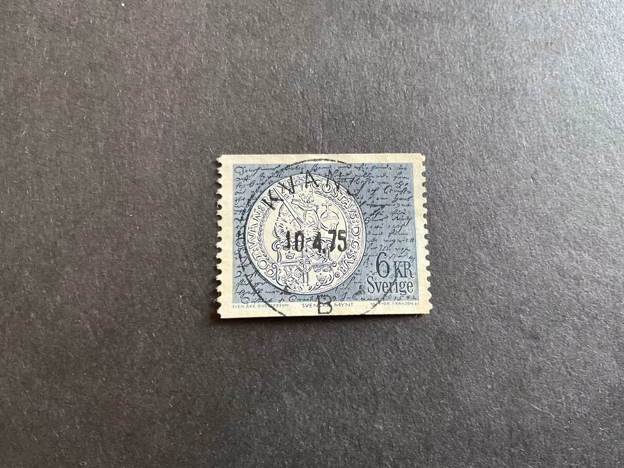 Myntmotiv facit nr 774 V1 lyxstämplat KVÄNUM