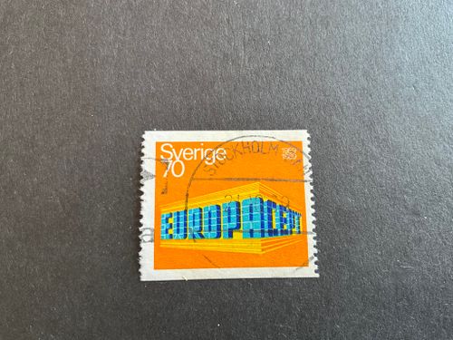 Europa Cept facit nr 653 A praktstämplat STOCKHOLM BAN