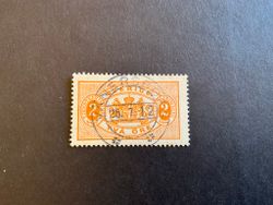Tjänstefrimärke TJ 11 lyxstämplat VÄNERSBORG