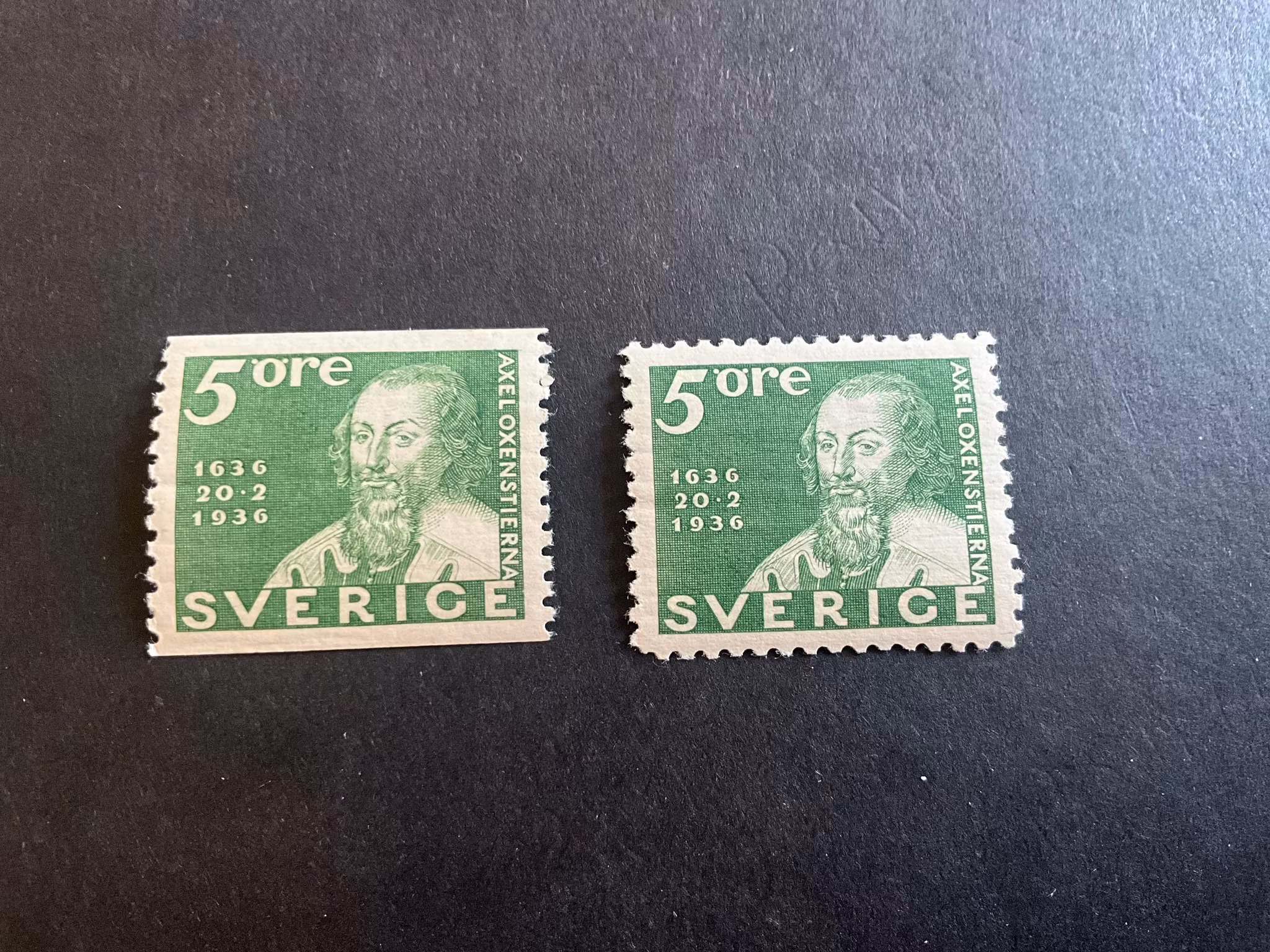 Postverket facit nr 246 A och 246 C postfriska märken
