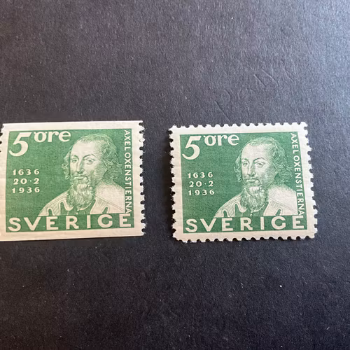 Postverket facit nr 246 A och 246 C postfriska märken