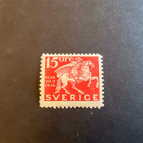 Postverket med vit framhov facit nr 248 C