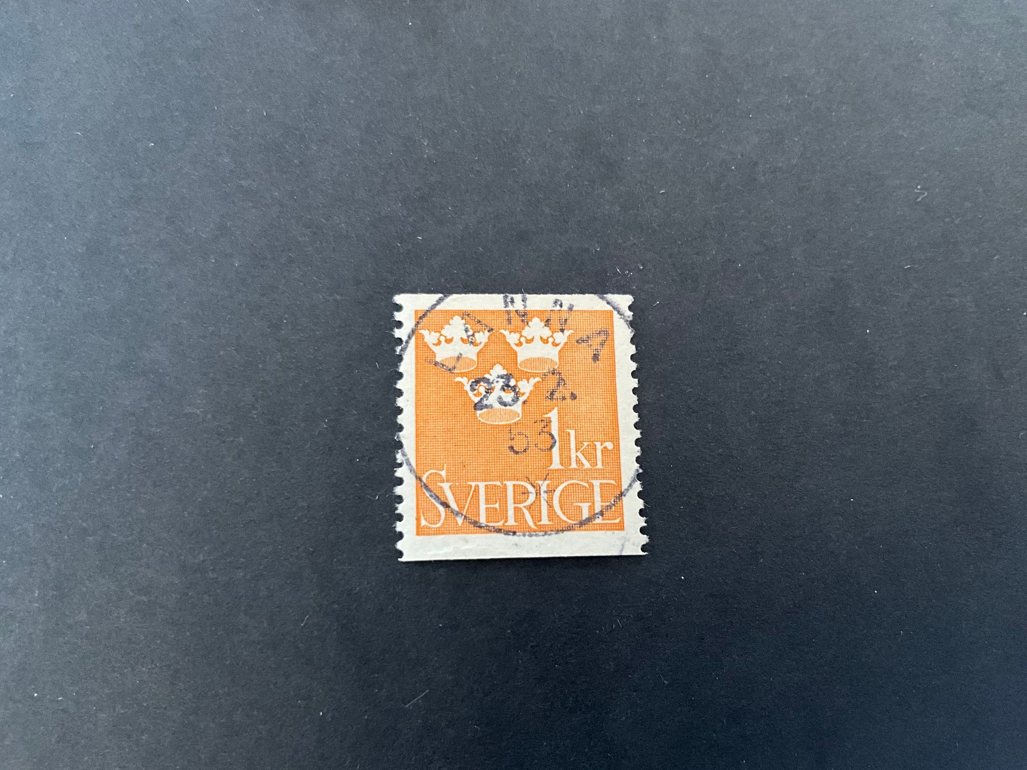 Tre kronor facit nr 294 praktstämplat LANNA