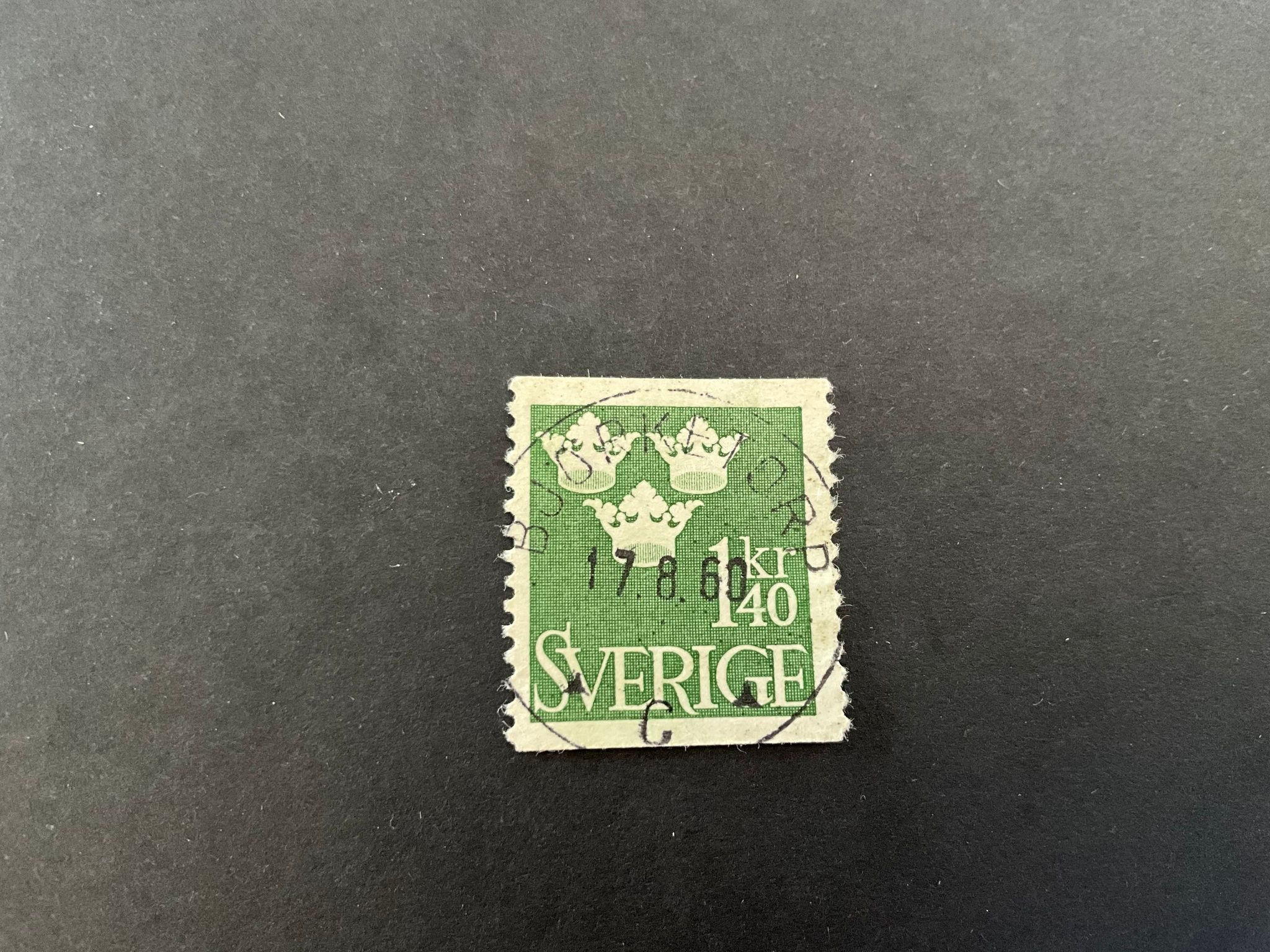 Tre kronor facit nr 300 praktstämplat BJÖRKETORP