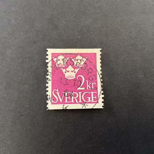 Tre kronor facit nr 308 fin stämpel VÄNERSBORG. 1