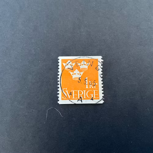 Tre kronor facit nr 294 fin stämpel VEINGE