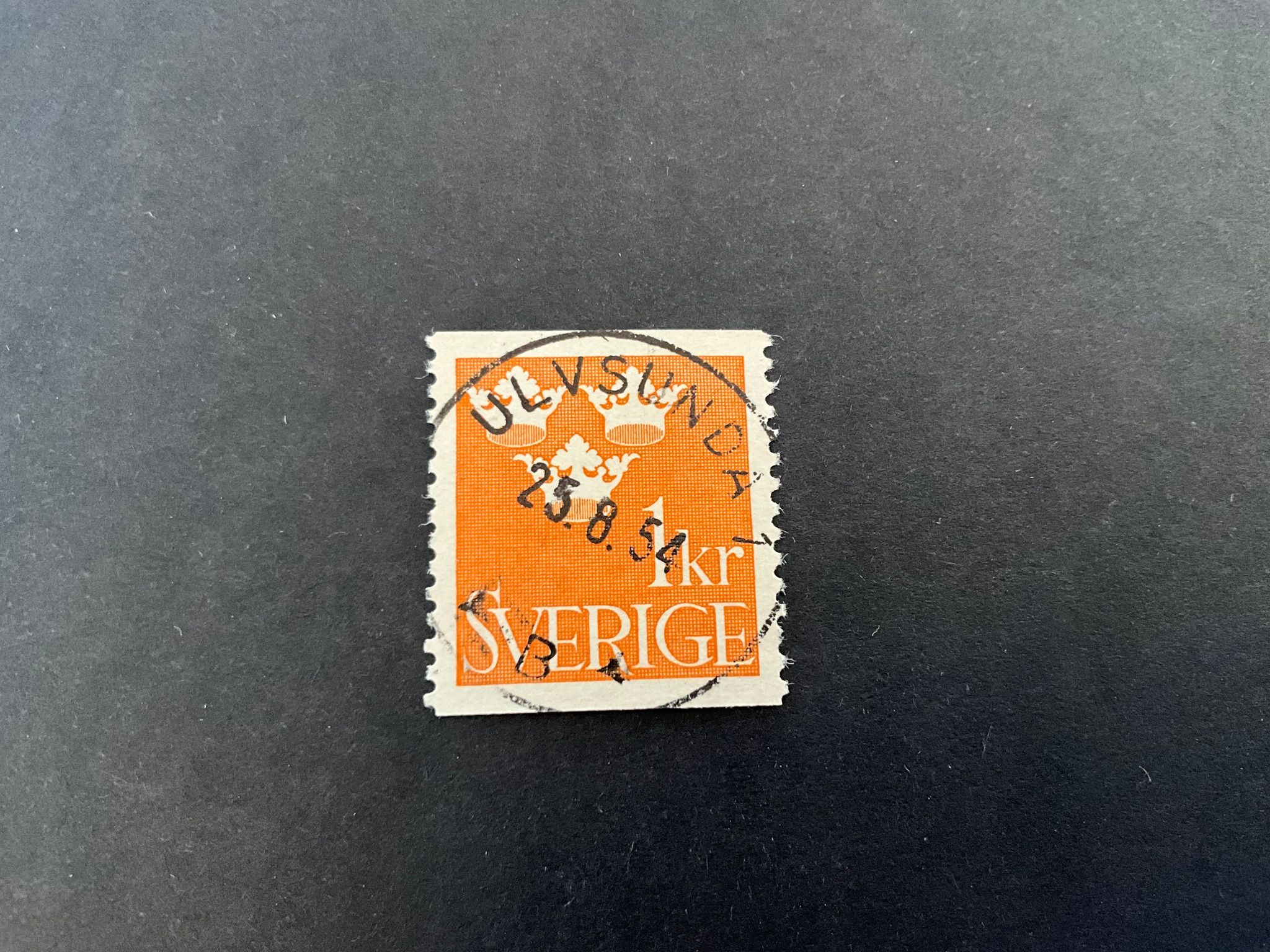 Tre kronor facit nr 294 praktstämplat ULVSUNDA 1