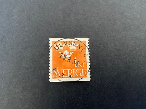 Tre kronor facit nr 294 praktstämplat ULVSUNDA 1