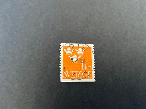 Tre kronor facit nr 294 praktstämplat DIÖ