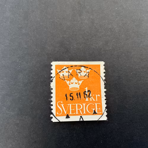 Tre kronor facit nr 294 praktstämplat VARA