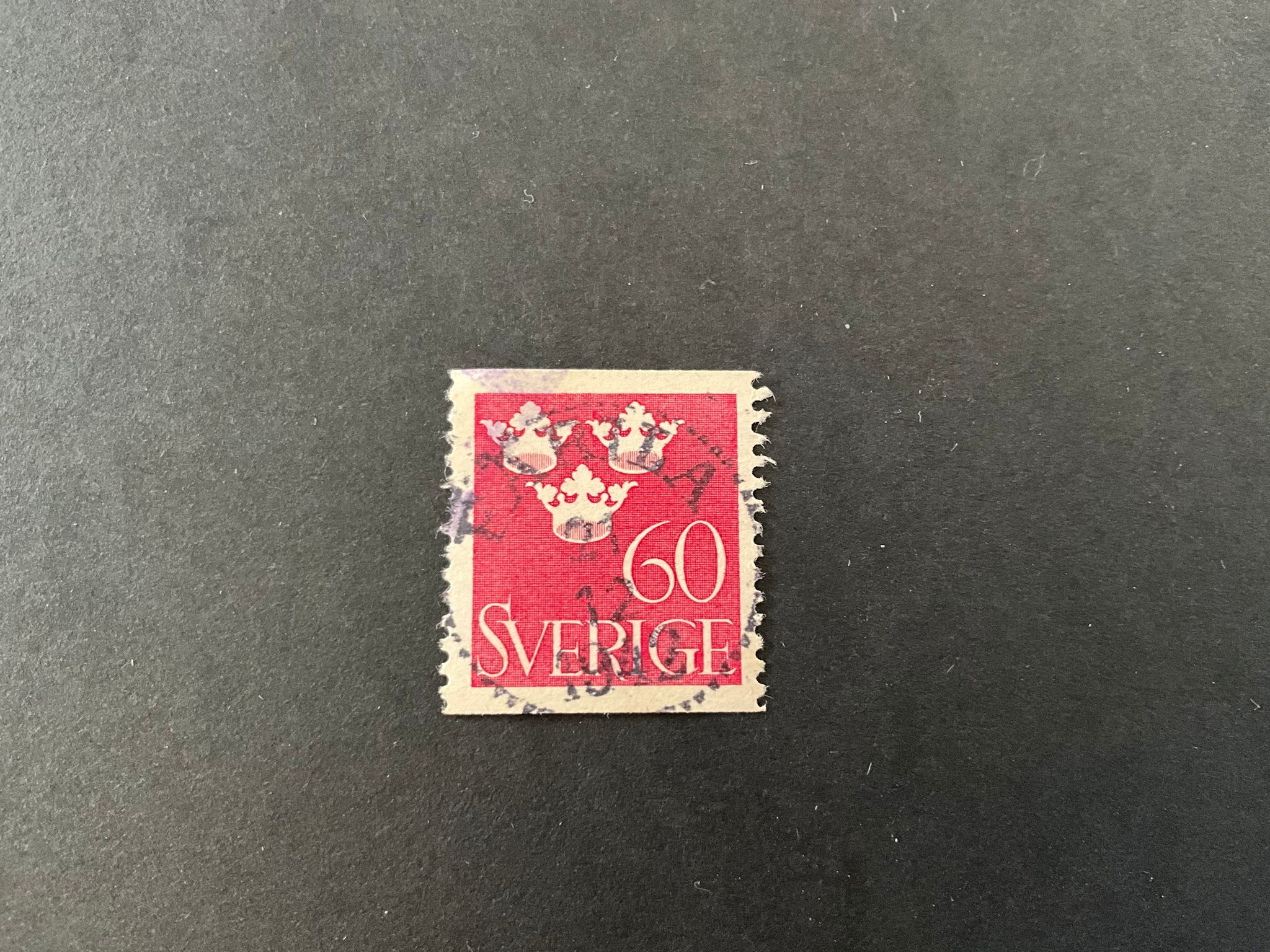 Tre kronor facit nr 286 praktstämplat FÄRILA