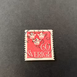 Tre kronor facit nr 286 praktstämplat KARLSTAD 1