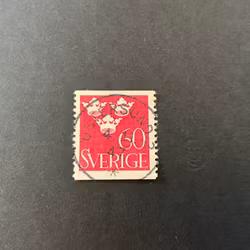 Tre kronor facit nr 286 praktstämplat ÖSTERSUND 2