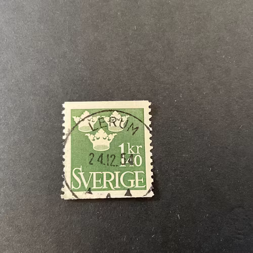Tre kronor facit nr 300 praktstämplat LERUM