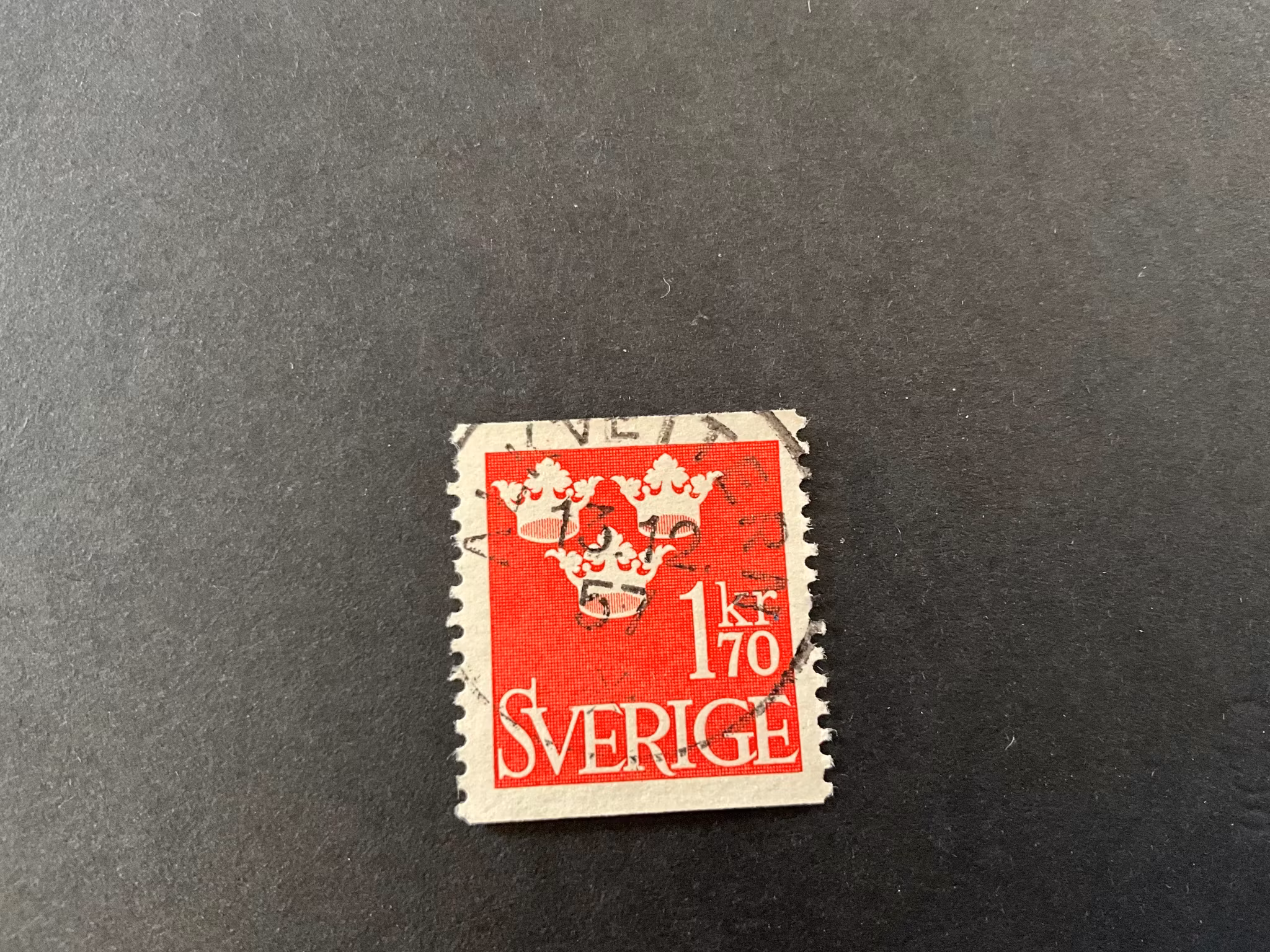 Tre kronor facit nr 304 praktstämplat ALKVETTERN
