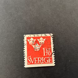 Tre kronor facit nr 304 praktstämplat ALKVETTERN