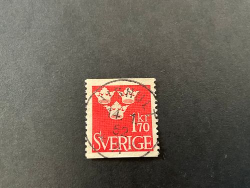 Tre kronor facit nr 304 praktstämplat HISHULT