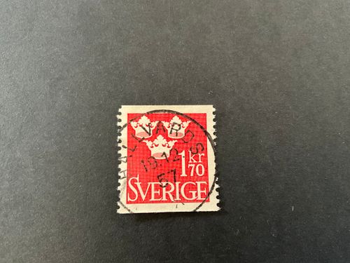 Tre kronor facit nr 304 praktstämplat HALLVARDS