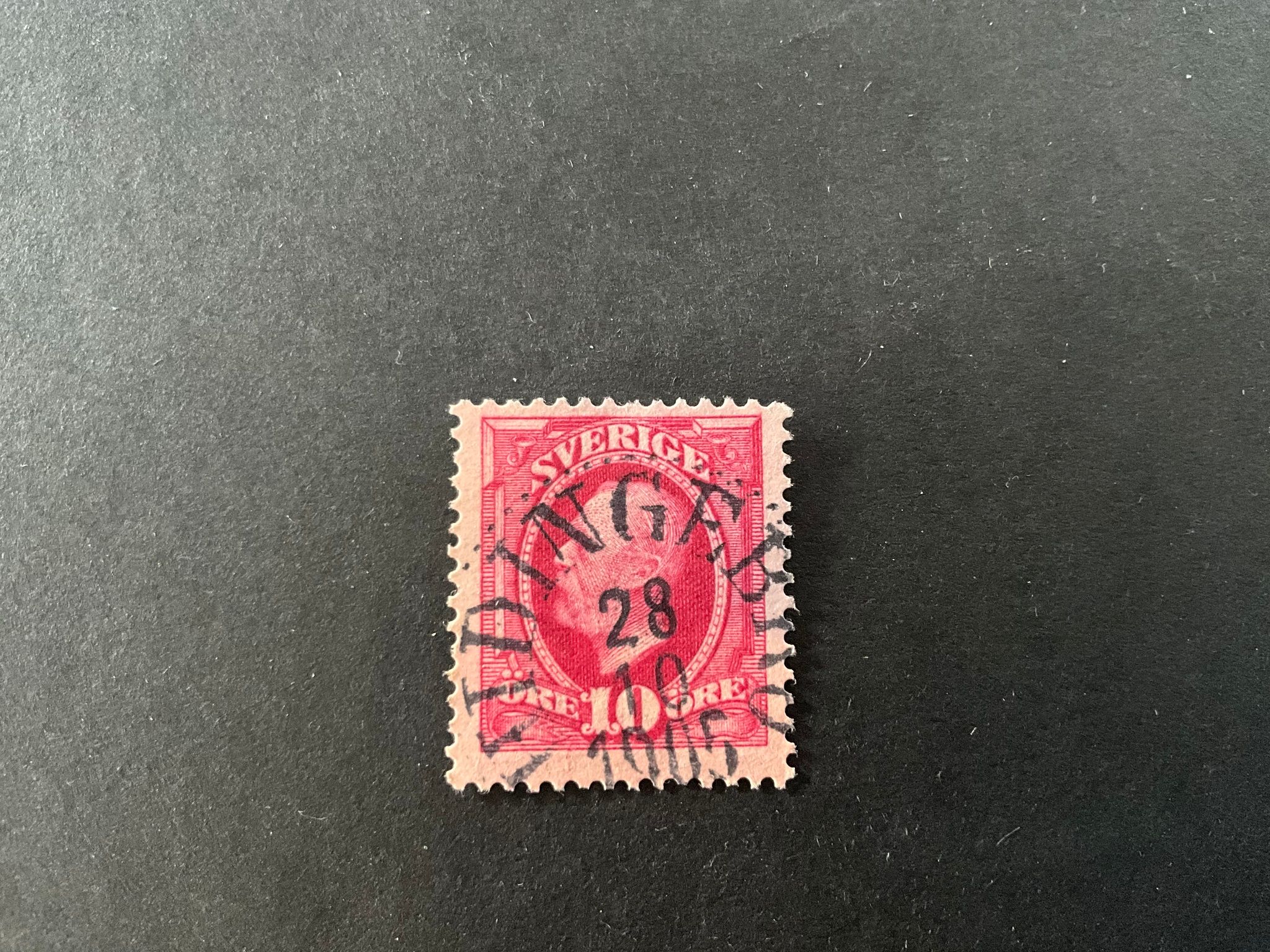 Oscar II koppartryck facit nr 54 praktstämplat HIDINGEBRO