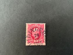 Oscar II koppartryck facit nr 54 praktstämplat HIDINGEBRO