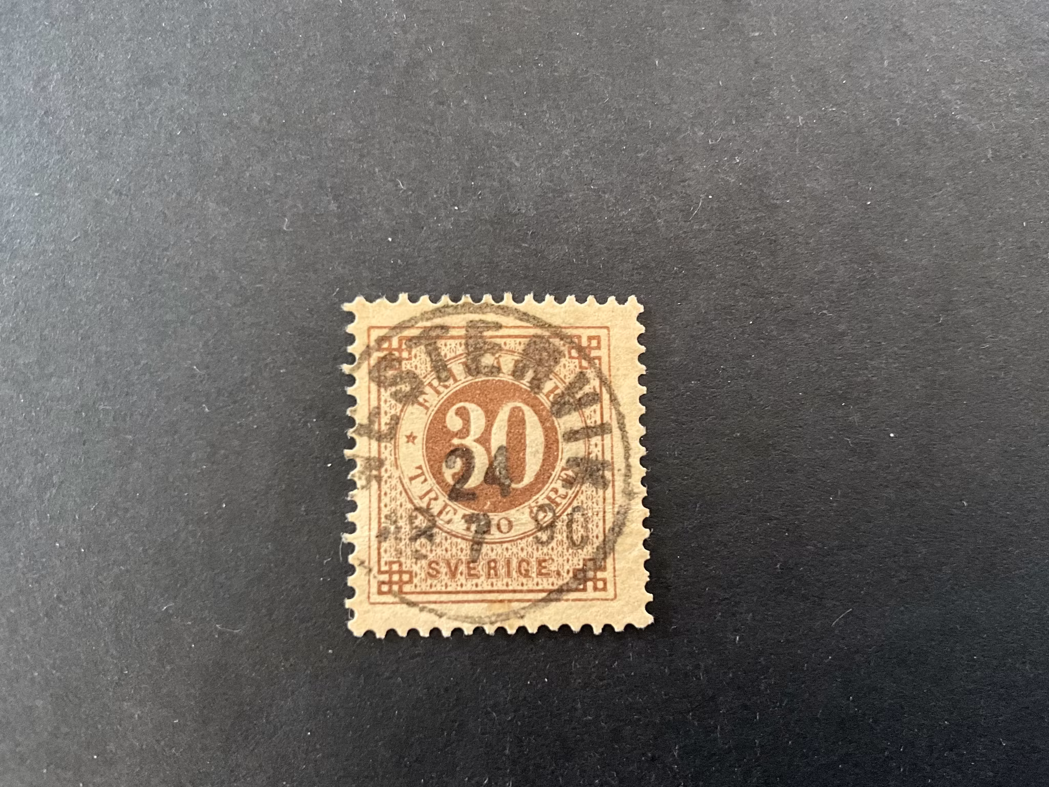 Ringtyp PH facit nr 47 praktstämplat WESTERVIK