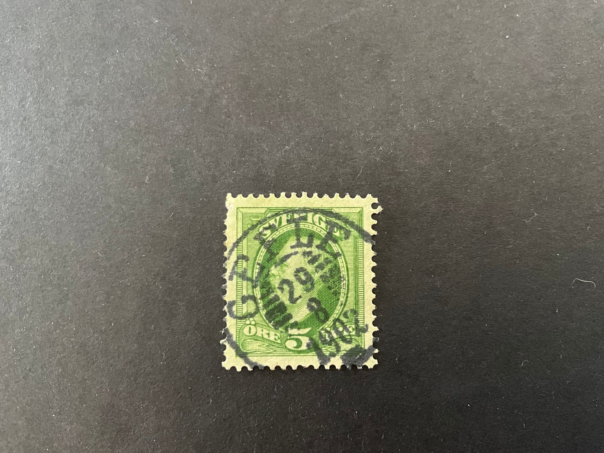Oscar II koppartryck facit nr 52 praktstämplat GEFLE