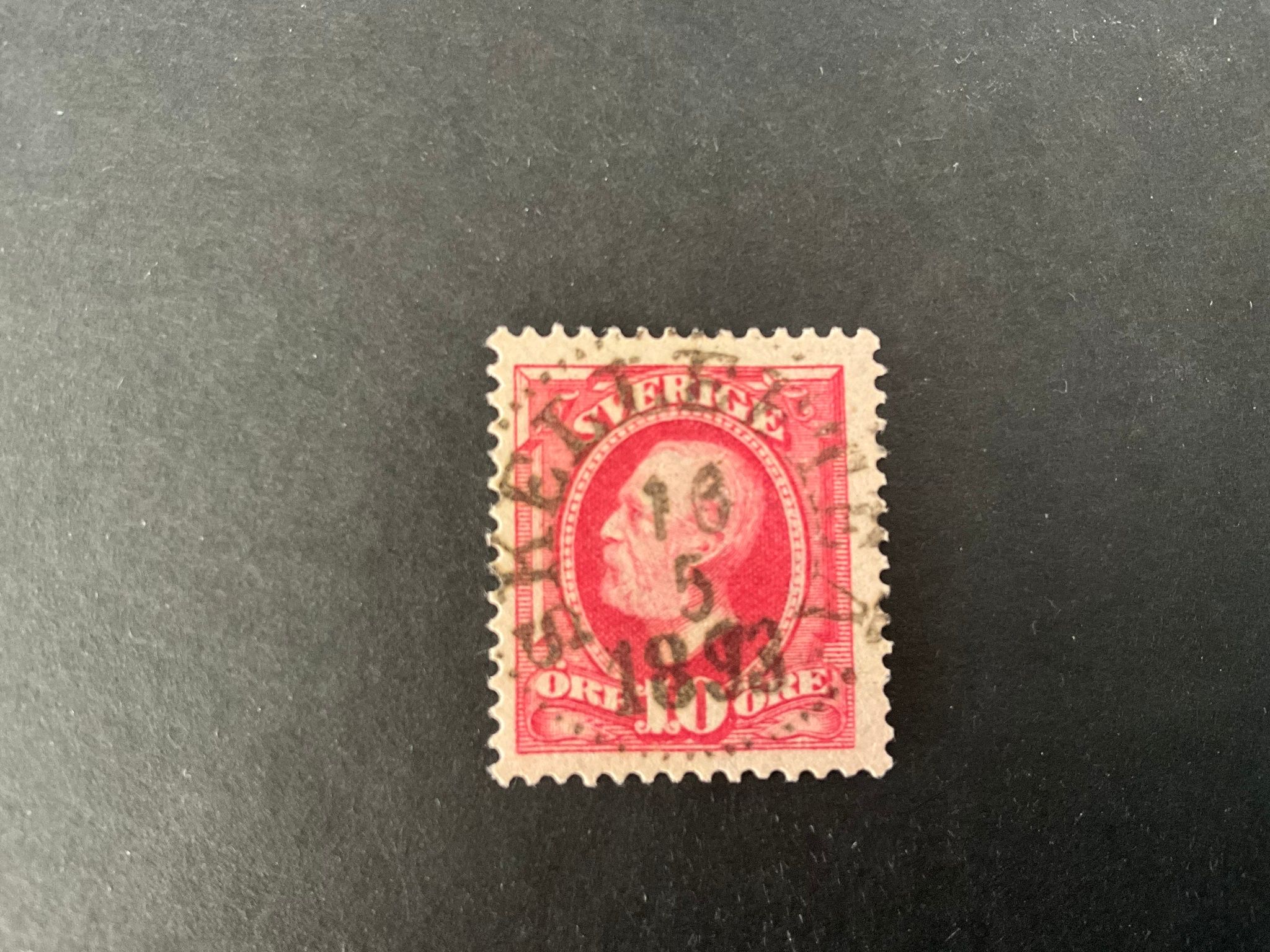 Oscar II koppartryck facit nr 54 praktstämplat SKELLEFTEÅ
