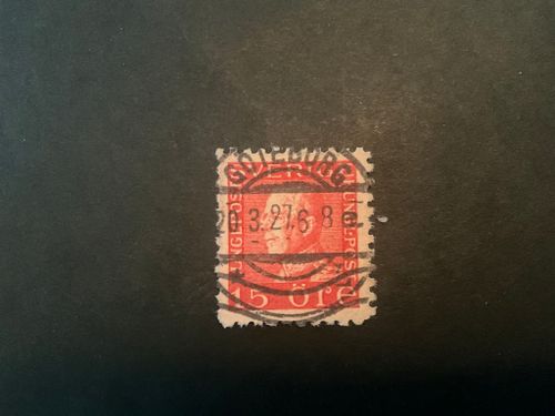 Gustaf V profil vänster facit nr 176 C lyxstämplat GÖTEBORG