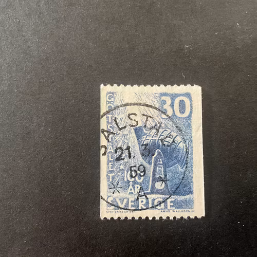 Götstålet facit nr facit nr 495 A praktstämplat SALSTAD